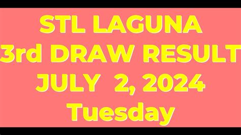 stl laguna 3rd draw today|STL LAGUNA .